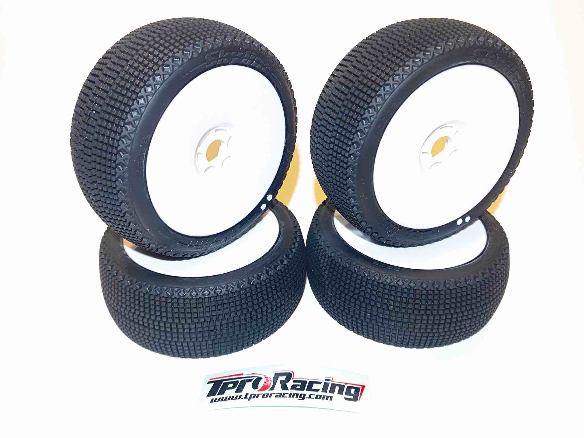 TPRO 1/8 Offroad SKYLINE Sportline Tire Pre-Mounted (WH)(4)