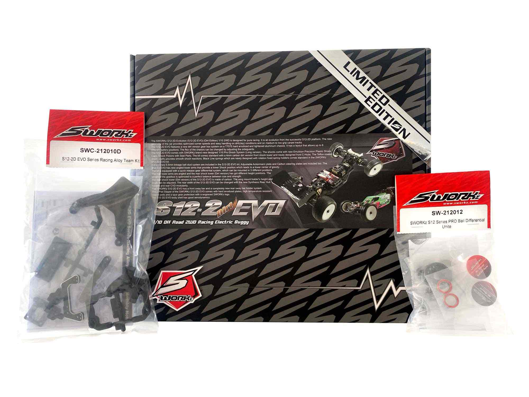 SWORKz S12-2D EVO LIMITED (Dirt Edition) 1/10 2WD EP Off Road Racing Buggy Pro Kit