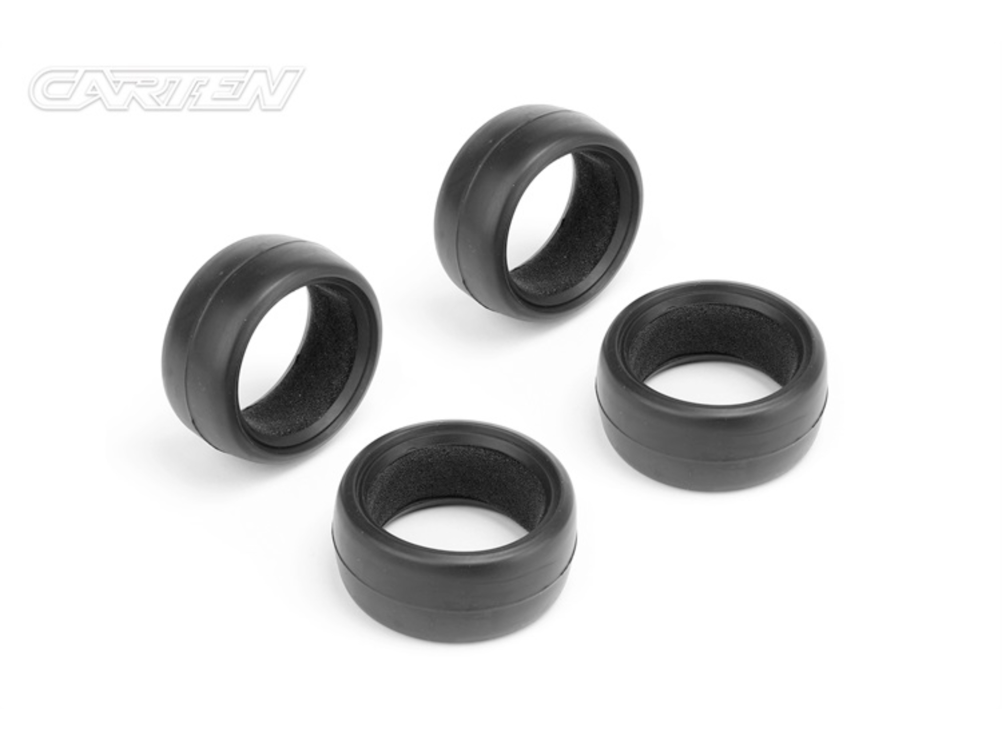 CARTEN 1/10 TC 26mm Slick Tires & Inserts (4)