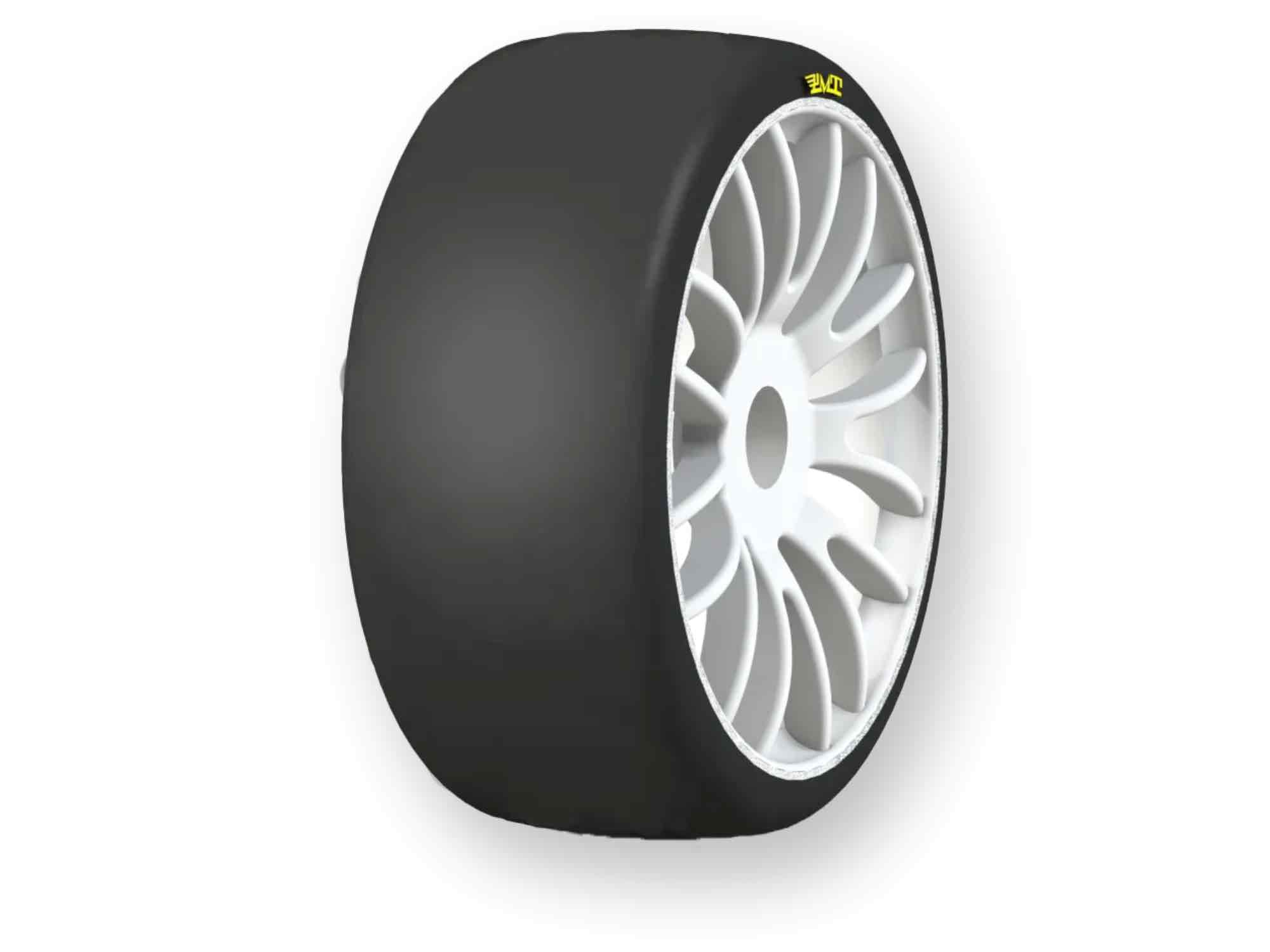 PMT 1:8 GT SLICK "Soft" Q03 White Rims (2)