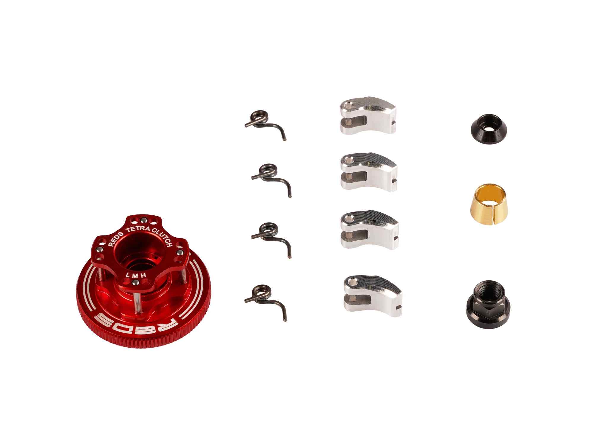 REDS TETRA Alu Clutch Adjustable 4 Aluminium Shoes D34 Kit Off Road V3