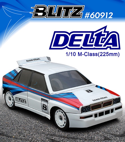 BLITZ DELTA-M 1/10 Mini Body Shell 0,8mm