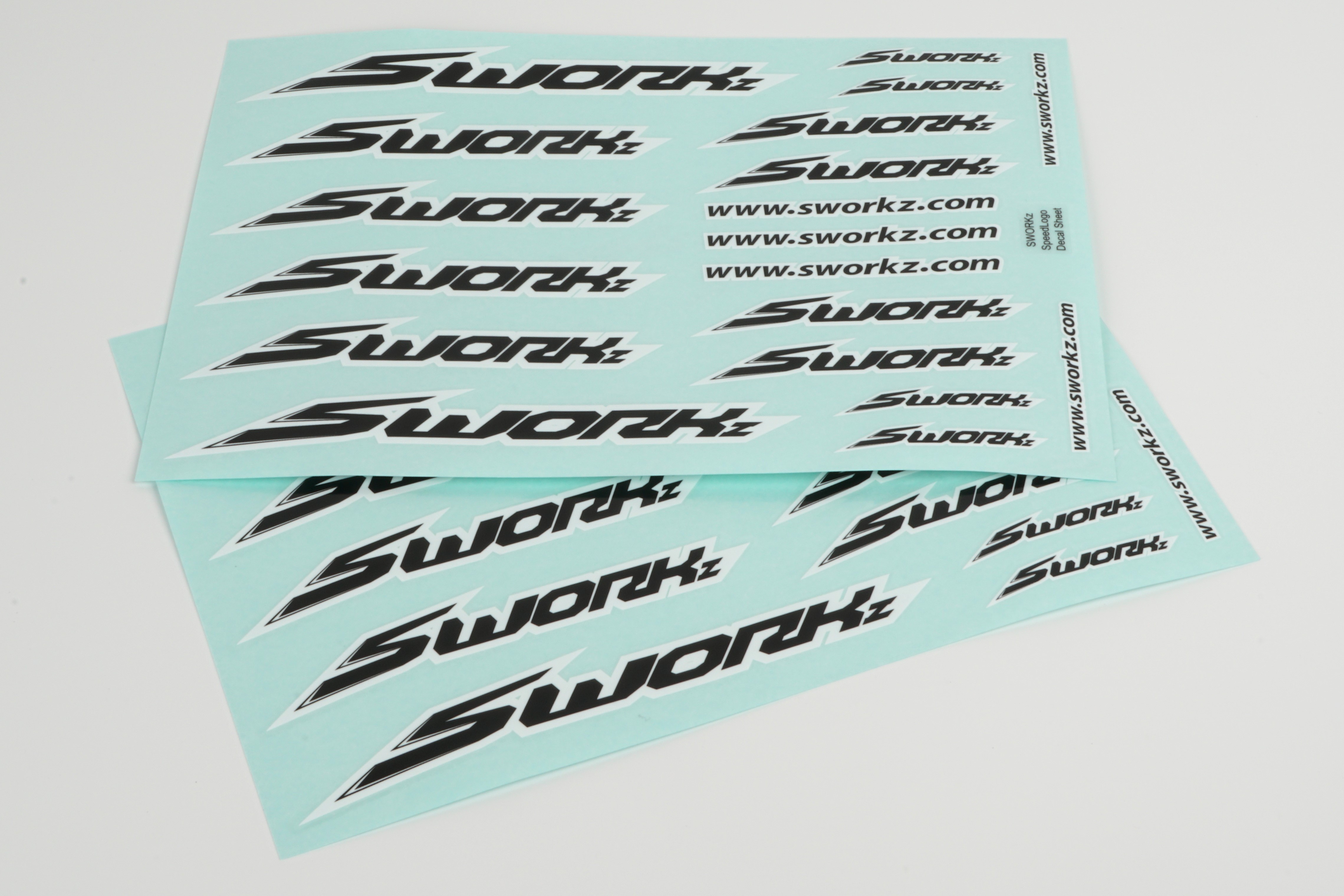 SWORKz Speed Logo Sticker (PushBar)(BK)(2pc)