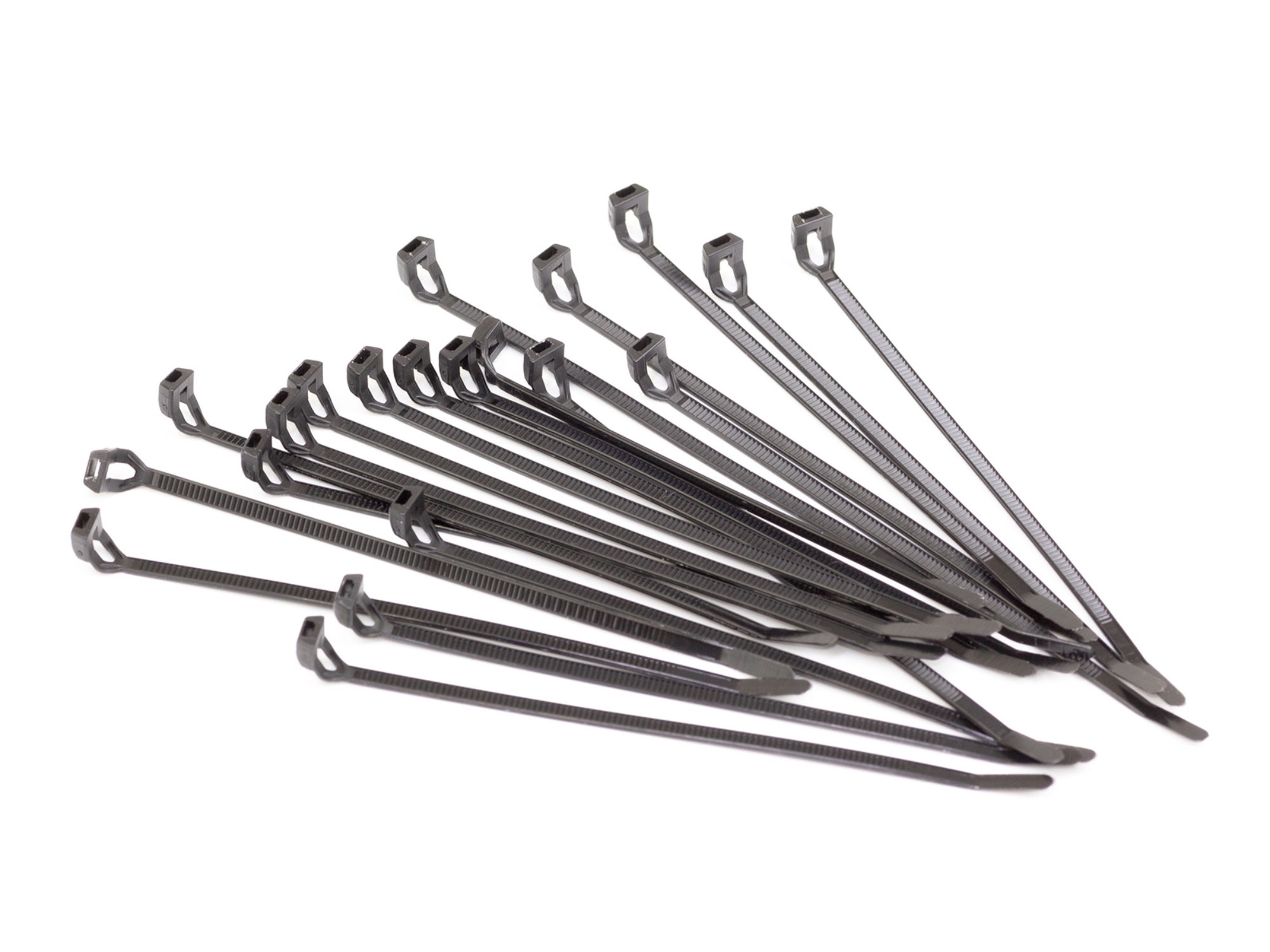 SMJ LOW HEAD NYLON CABLE-TIE (20pcs/Black)