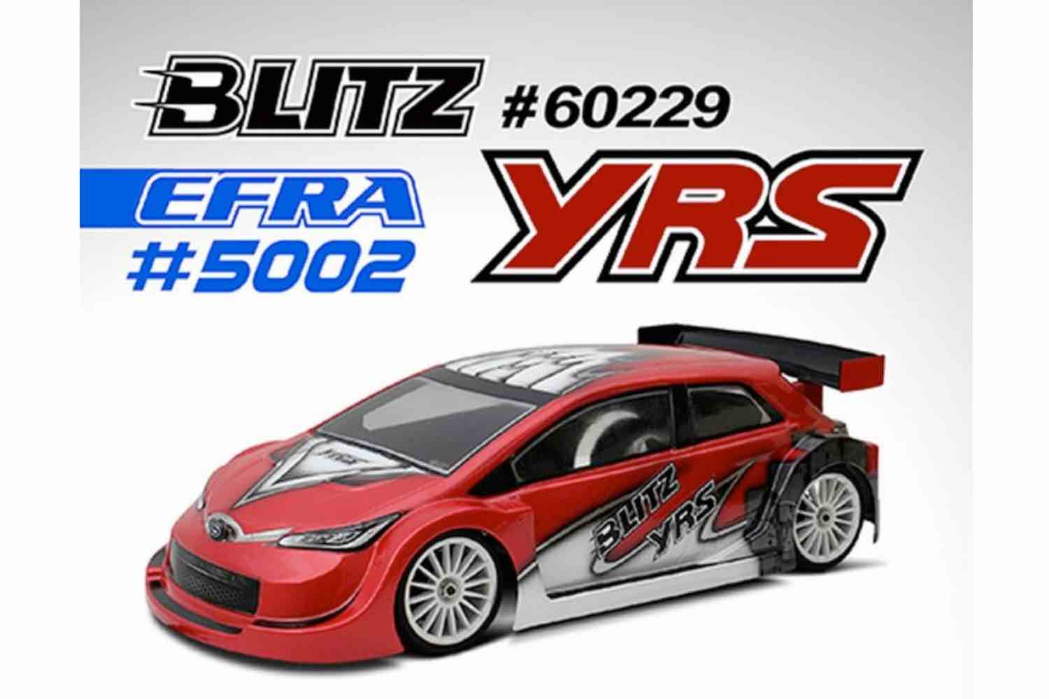 BLITZ YRS 1/10 190mm Touring Car Body Shell 0,7mm EFRA 5002