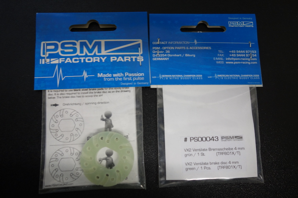 PSM brake disc VX2-Ventilate epoxy 4 mm Tamiya TRF801X (1)