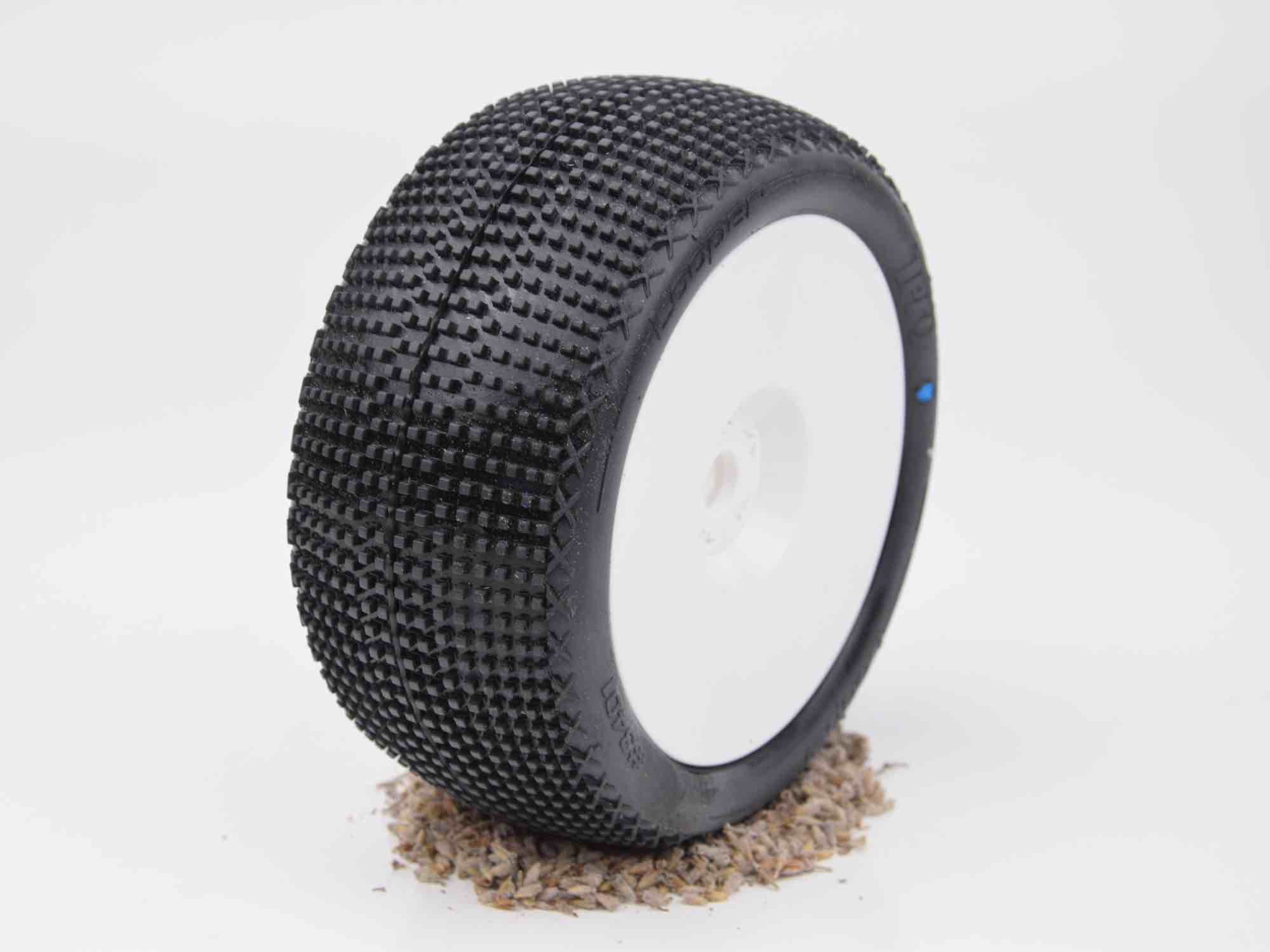 TPRO 1/8 Truggy LOOPER  Sportline Tire Pre-Mounted (WH)