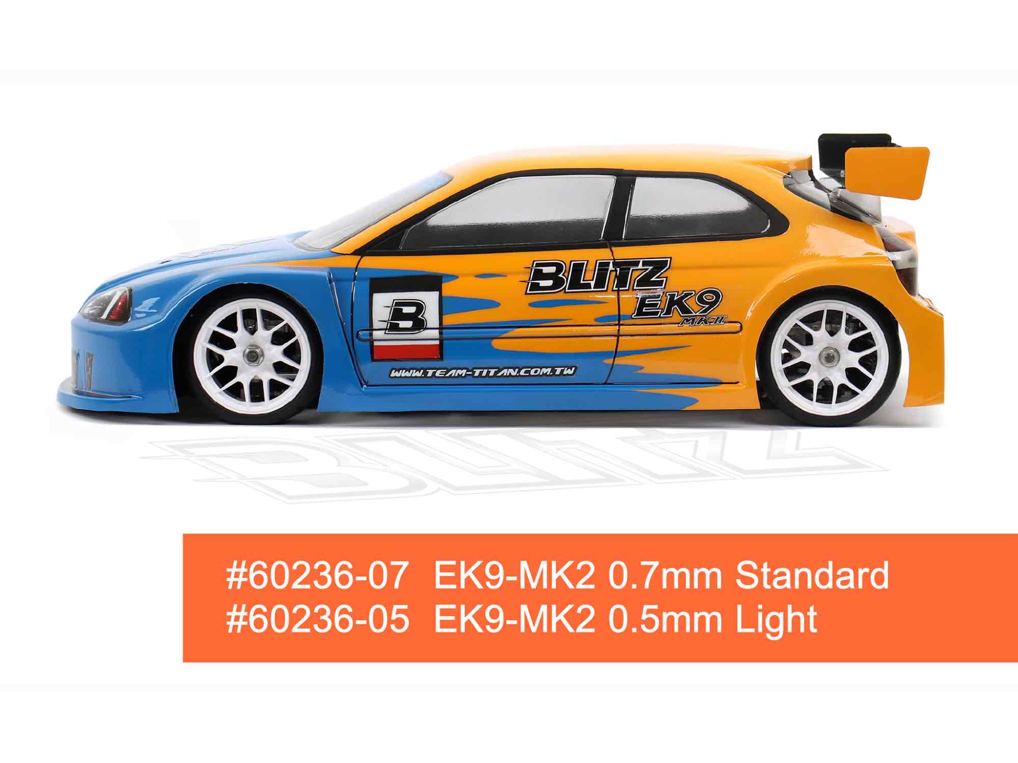 BLITZ EK9-MK2 1/10 FWD  (0.7mm) Standard Bodyshell