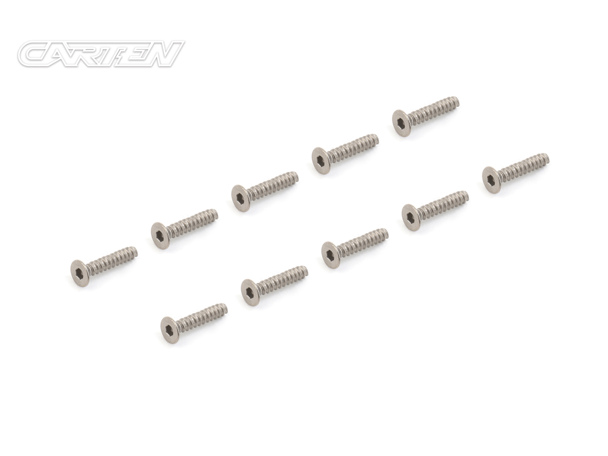 CARTEN Titanium Gr-2 Self Tapping Screw Set FH 3x15mm (10)