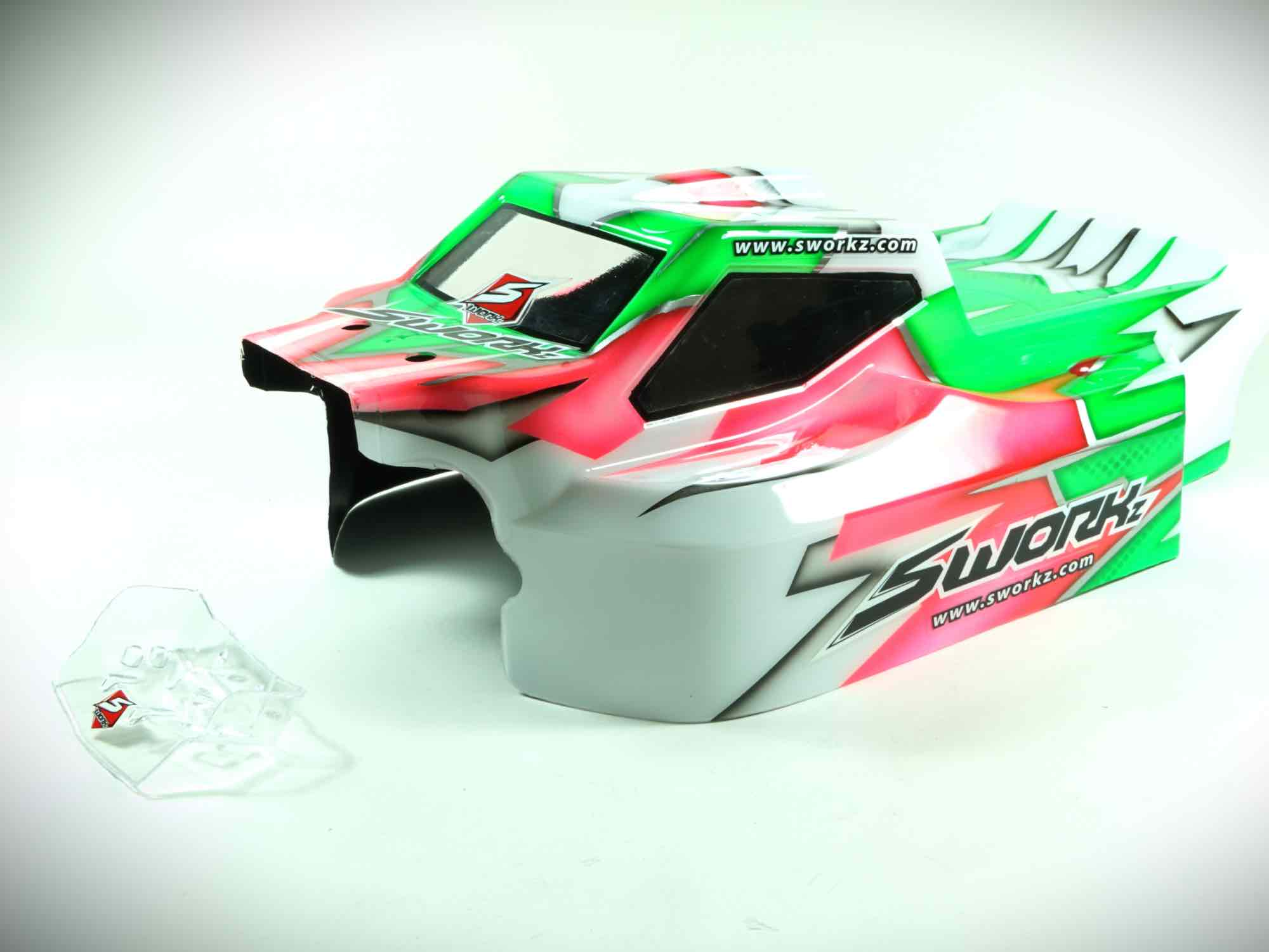 SWORKz Falcon 1 Bruggy Style Clean Body Shell Set (Pre-Cut 90%) 