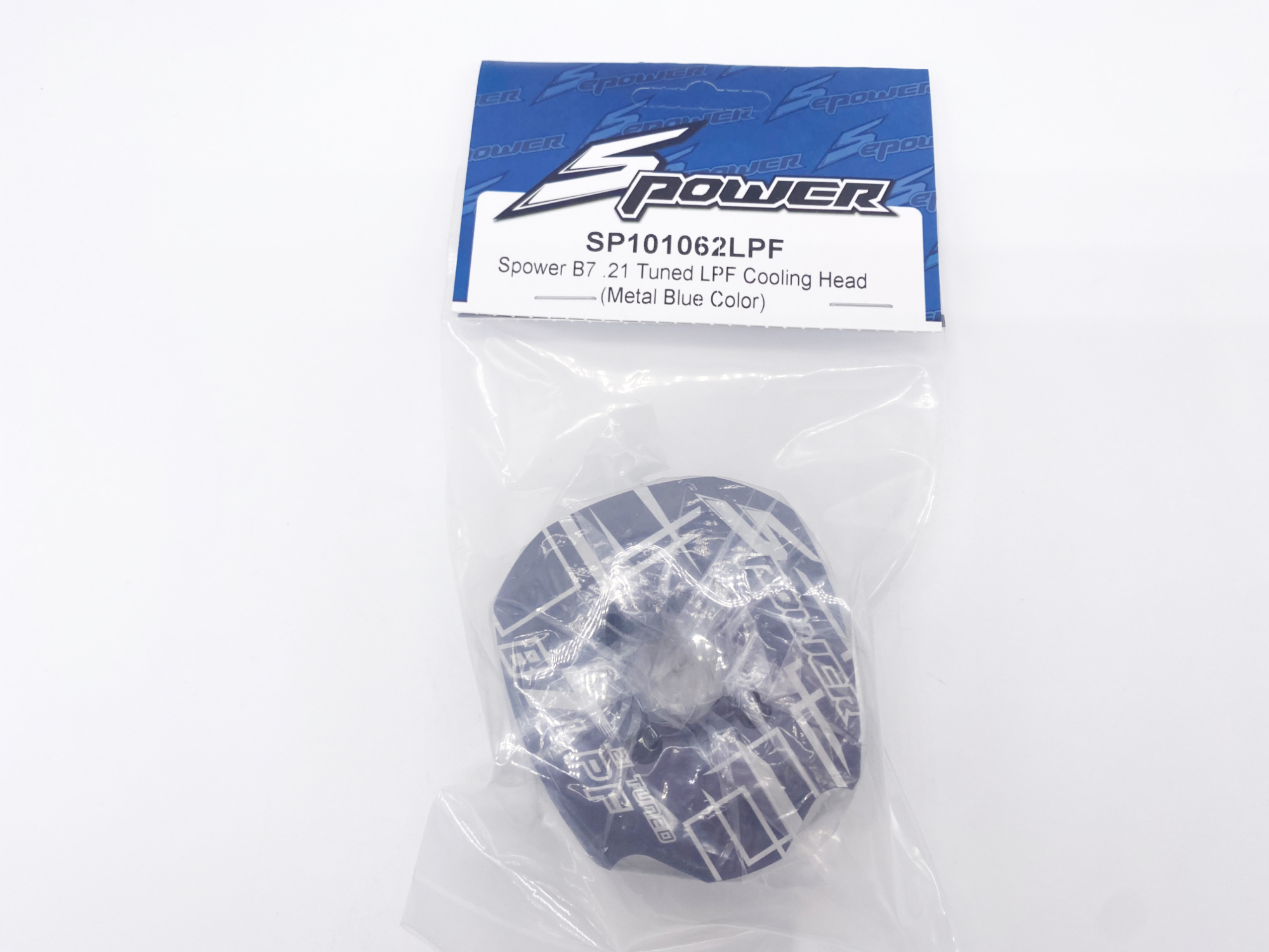 Spower B7 .21 Tuned LPF Cooling Head (Metal Blue Color)