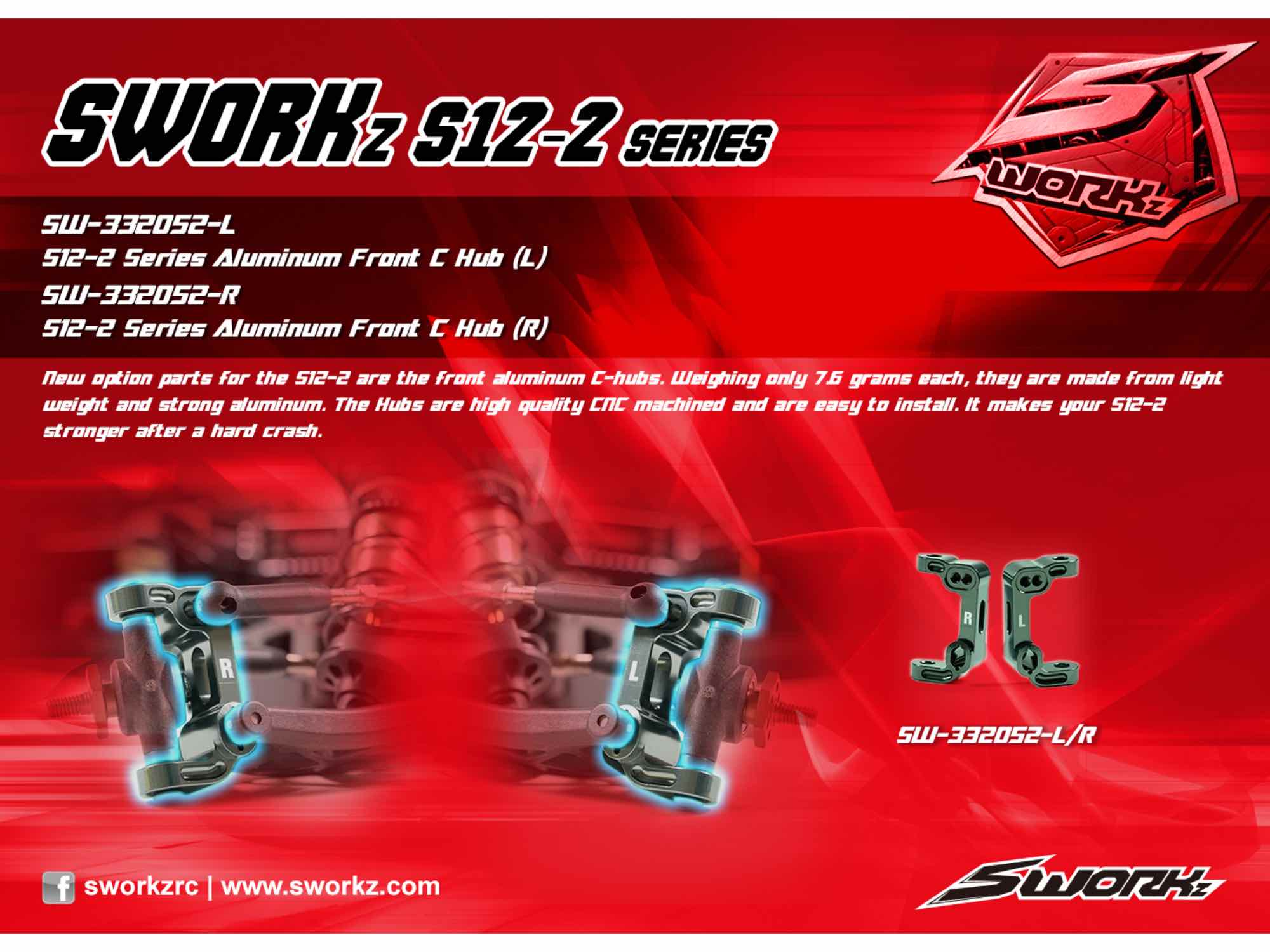 SWORKz Aluminum Front C-Hub (L)