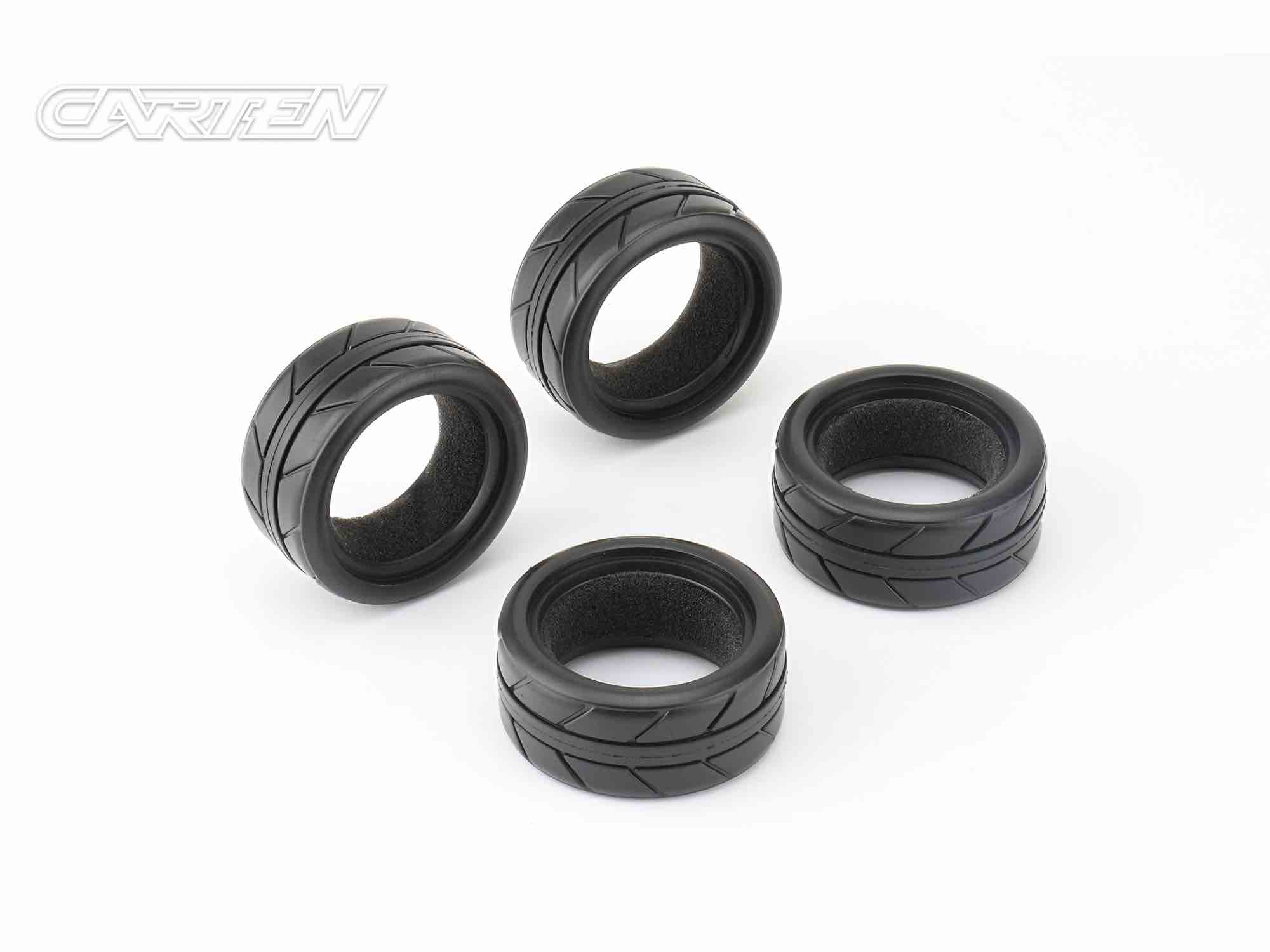 CARTEN 1/10 TC 26mm Tires & Inserts (4)