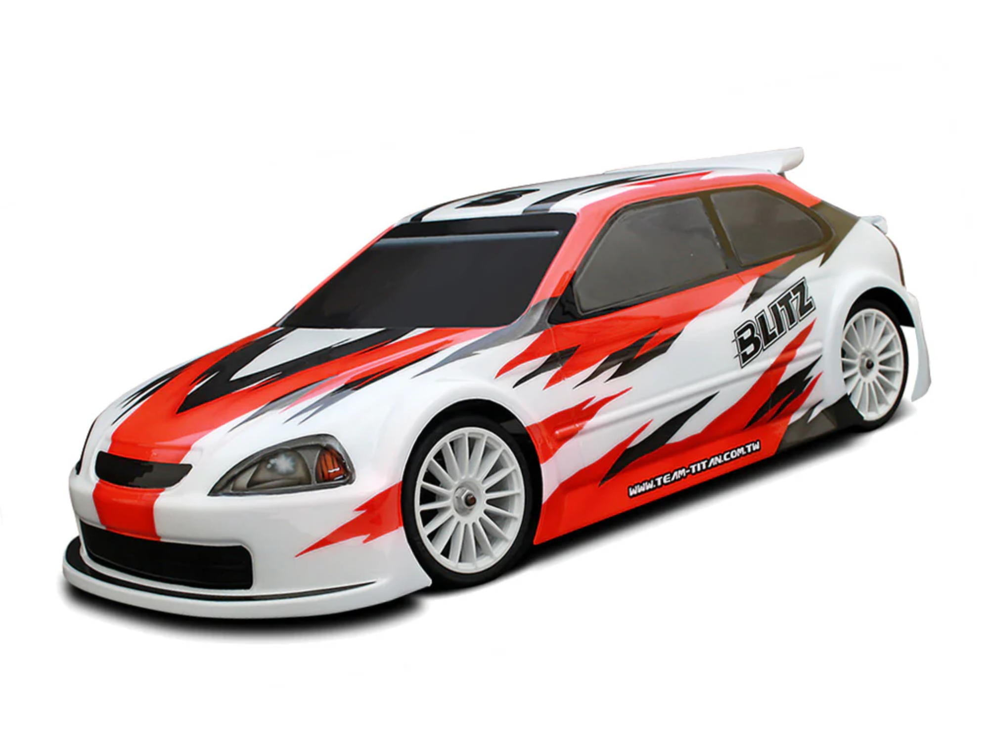 BLITZ EK9 1/10 190mm Fronti Touring Car Bodyshell 0,7mm incl. Wing