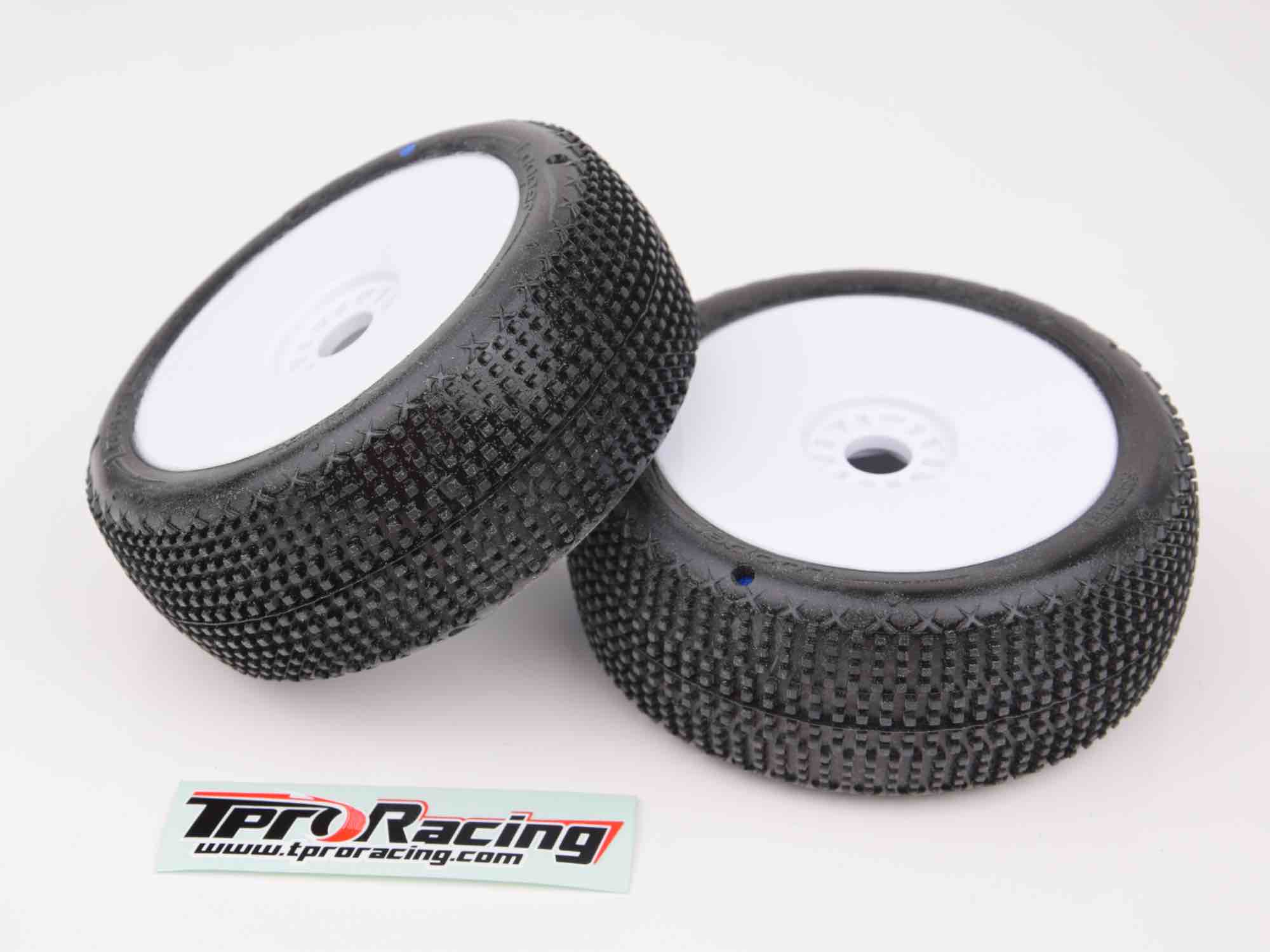 TPRO 1/8 Offroad LOOPER Racing Tire Pre-Mounted (WH)