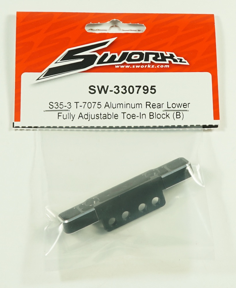 SWORKz T-7075 Aluminum Rear Lower Fully Adjustable Toe-In Block (Type B)