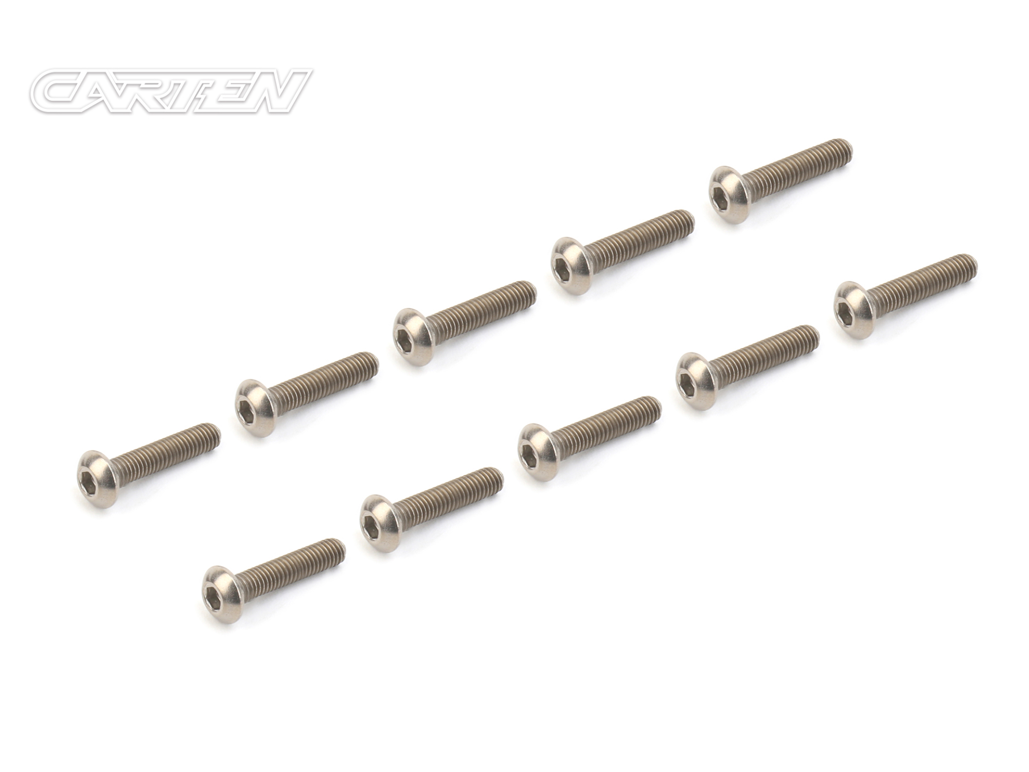 CARTEN Titanium Gr-2 Screw Set BH M3x18mm (10)