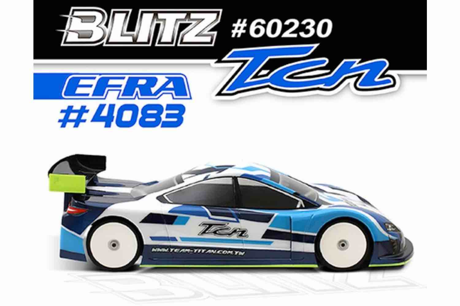 BLITZ TCN 1/10 190mm Touring Car Body Shell 0,7mm EFRA 4083