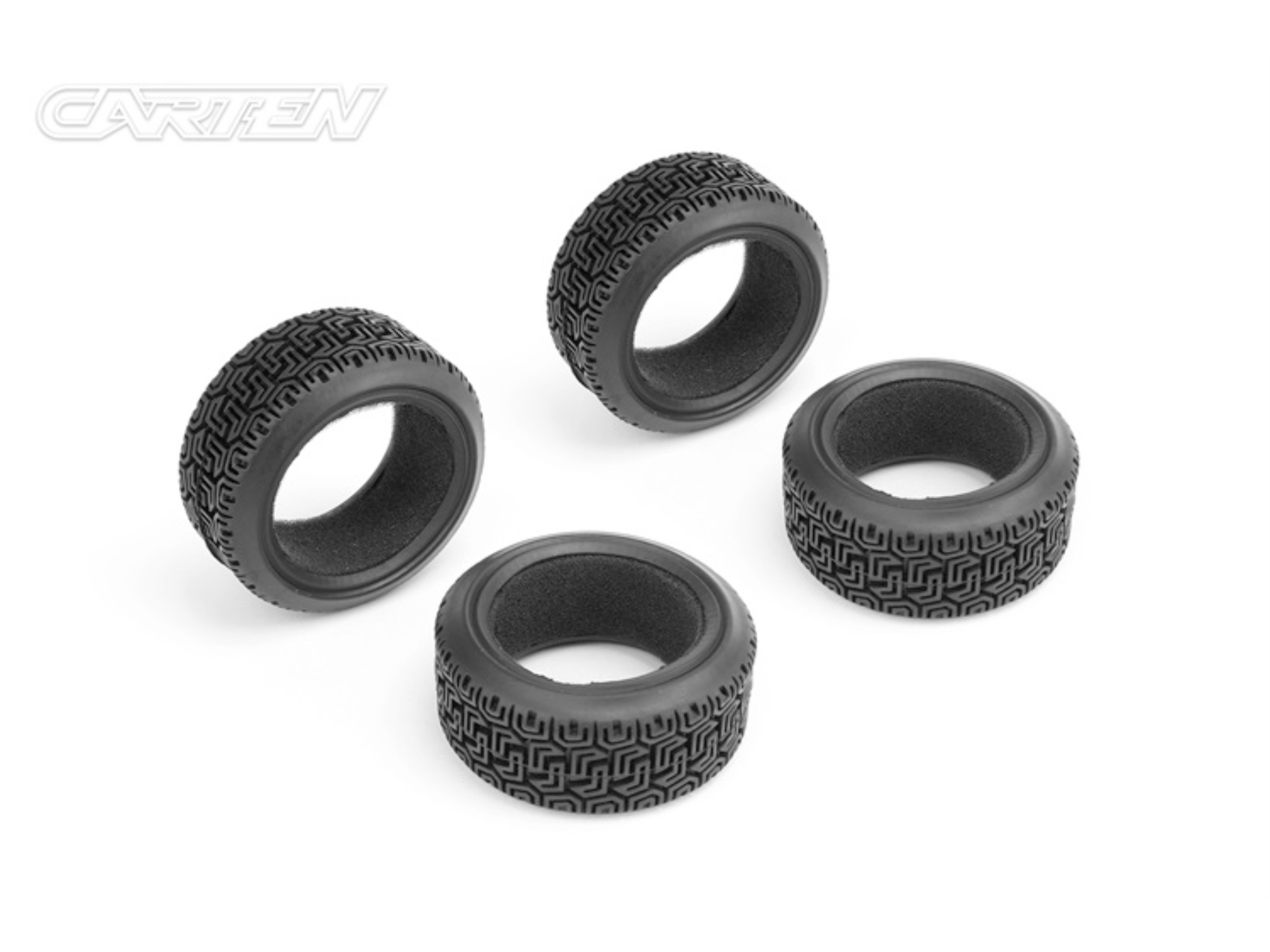 CARTEN 1/10 TC 26mm Rally Tires & Inserts (4)