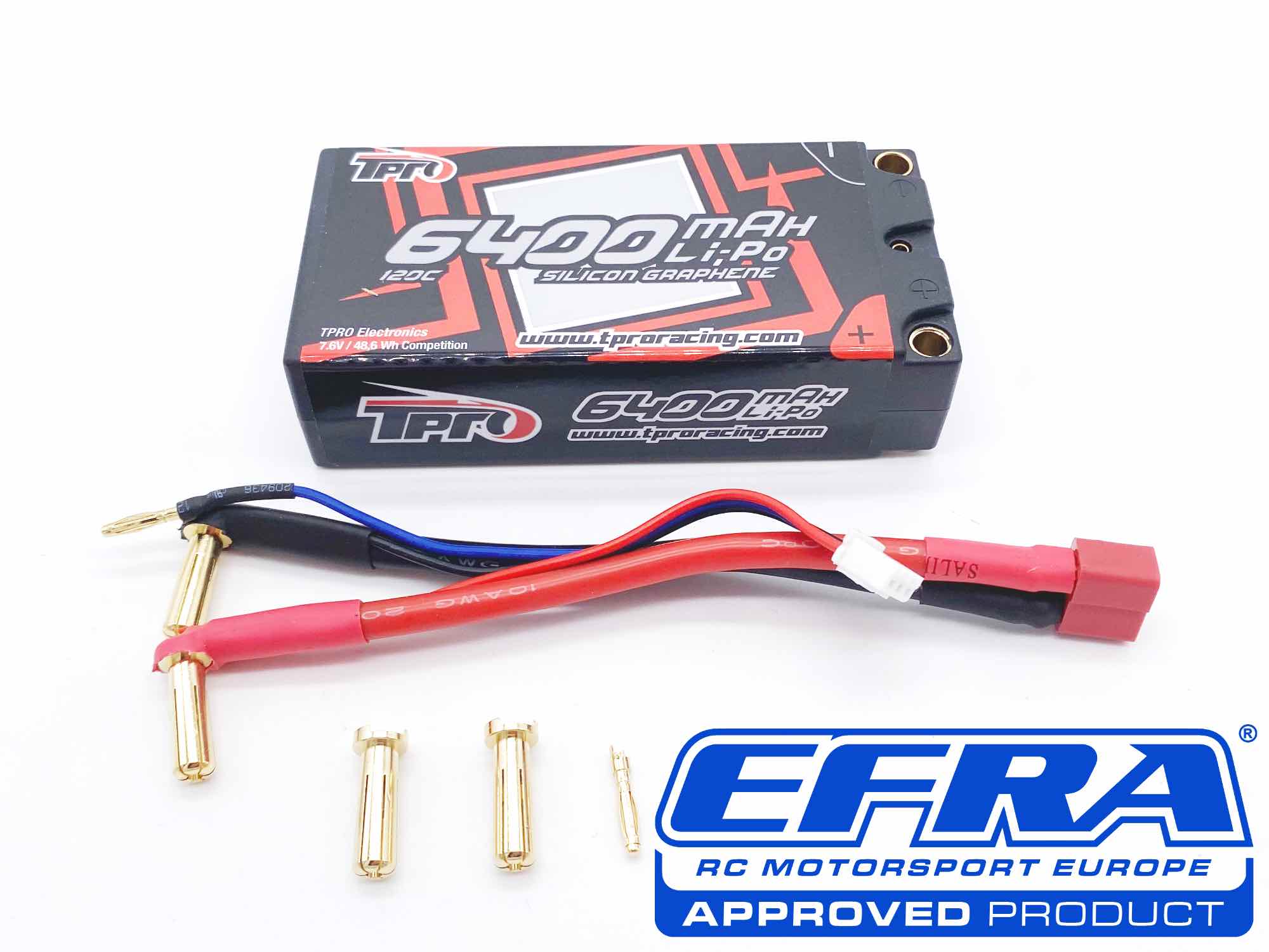 TPRO Electronics HV LIPO Competition 7,6V 6400mAh 120C 5mm Shorty