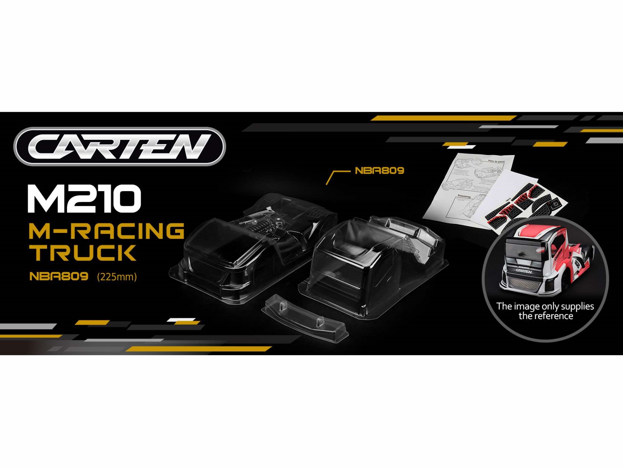 CARTEN Racing Truck M-Chassis Clear Body (210mm) 