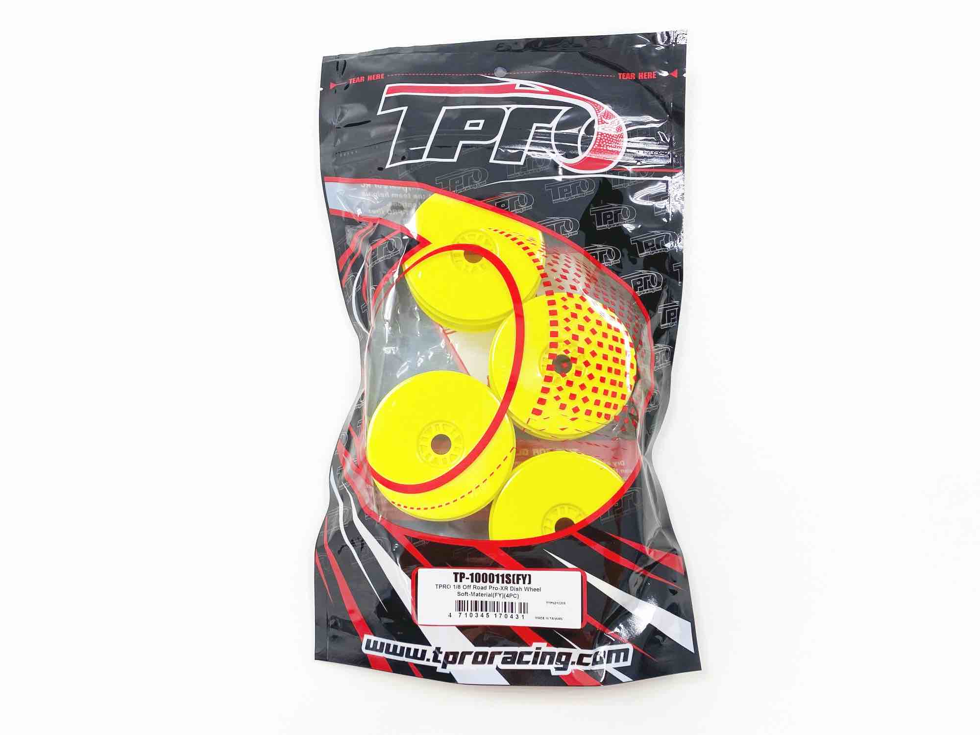 TPRO 1/8 Off Road Dish Pro-XR Race Soft Wheel (FY) (4)