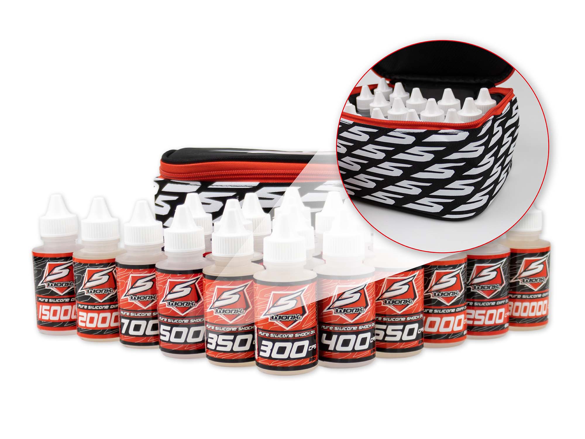 SWORKz Premium Silicone Oil Set incl. Bag (20 pcs.)