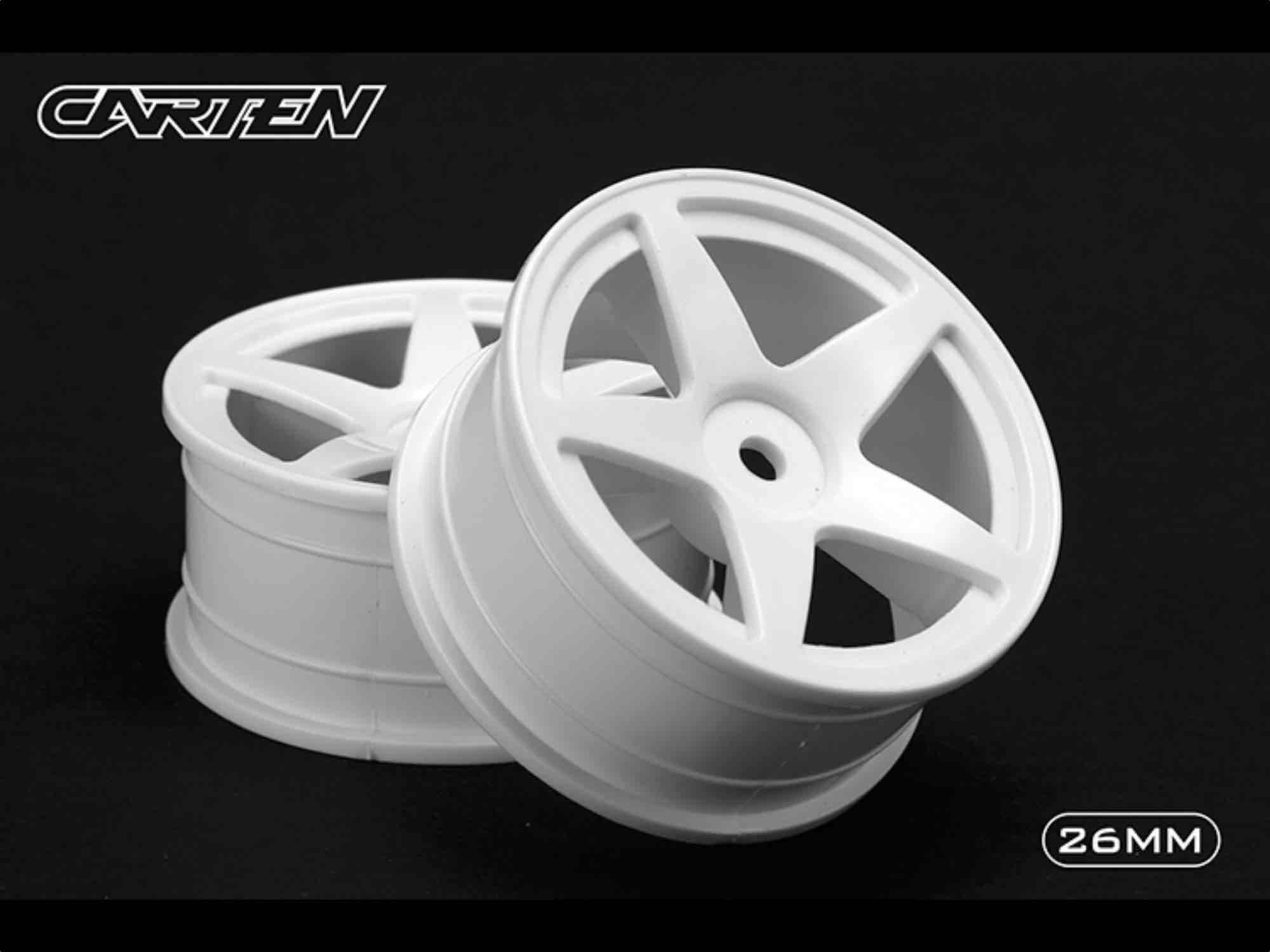 CARTEN 5 Spoke Wheel White 26mm (4)