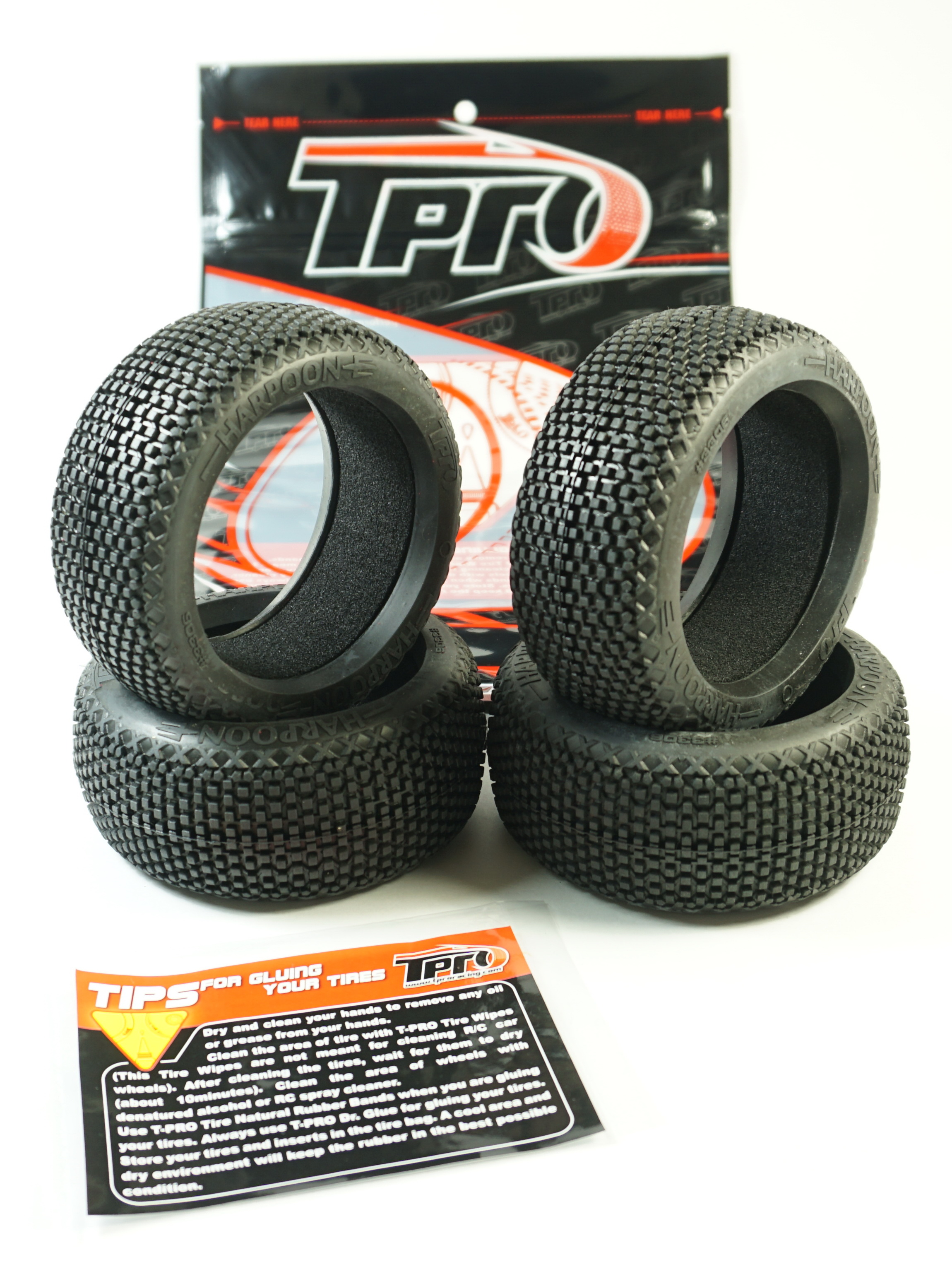 TPRO 1/8 Offroad HARPOON Racing Tire & Insert - XR (4)