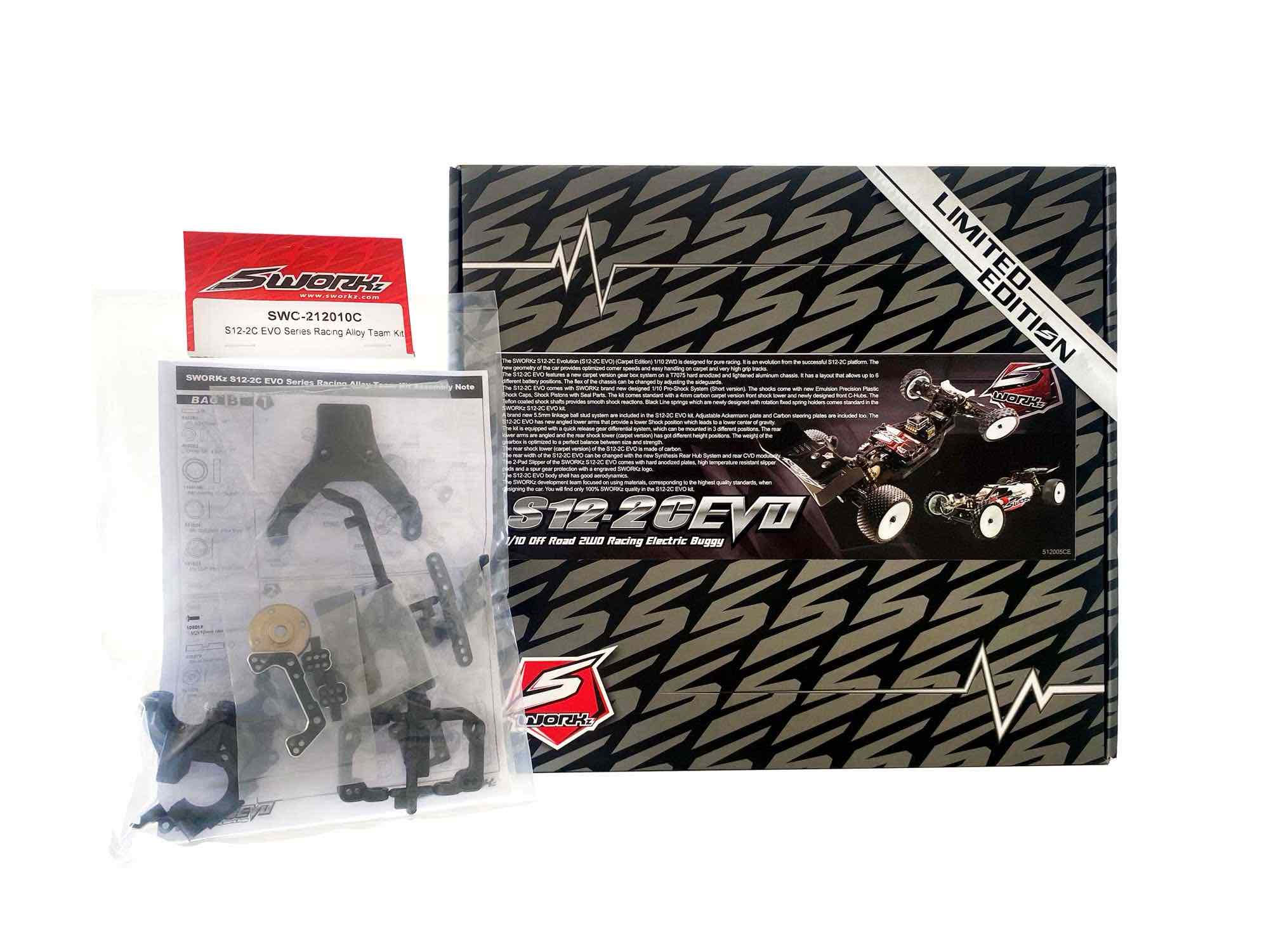 SWORKz S12-2C EVO LIMITED (Carpet Edition) 1/10 2WD EP Off Road Racing Buggy Pro Kit