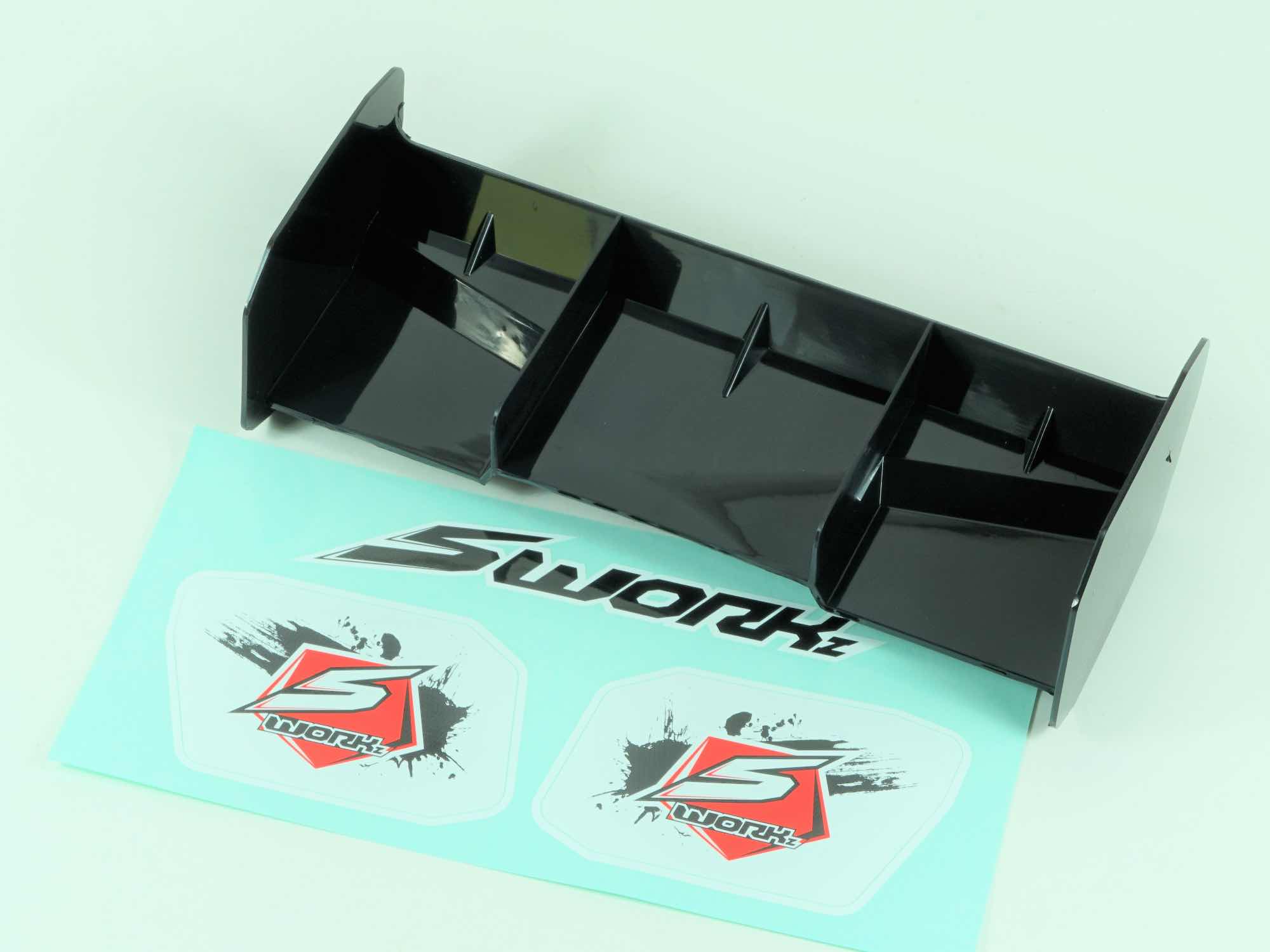 SWORKz 1/8 Off Road Pro Race Wing (BK)(W/o Holes)