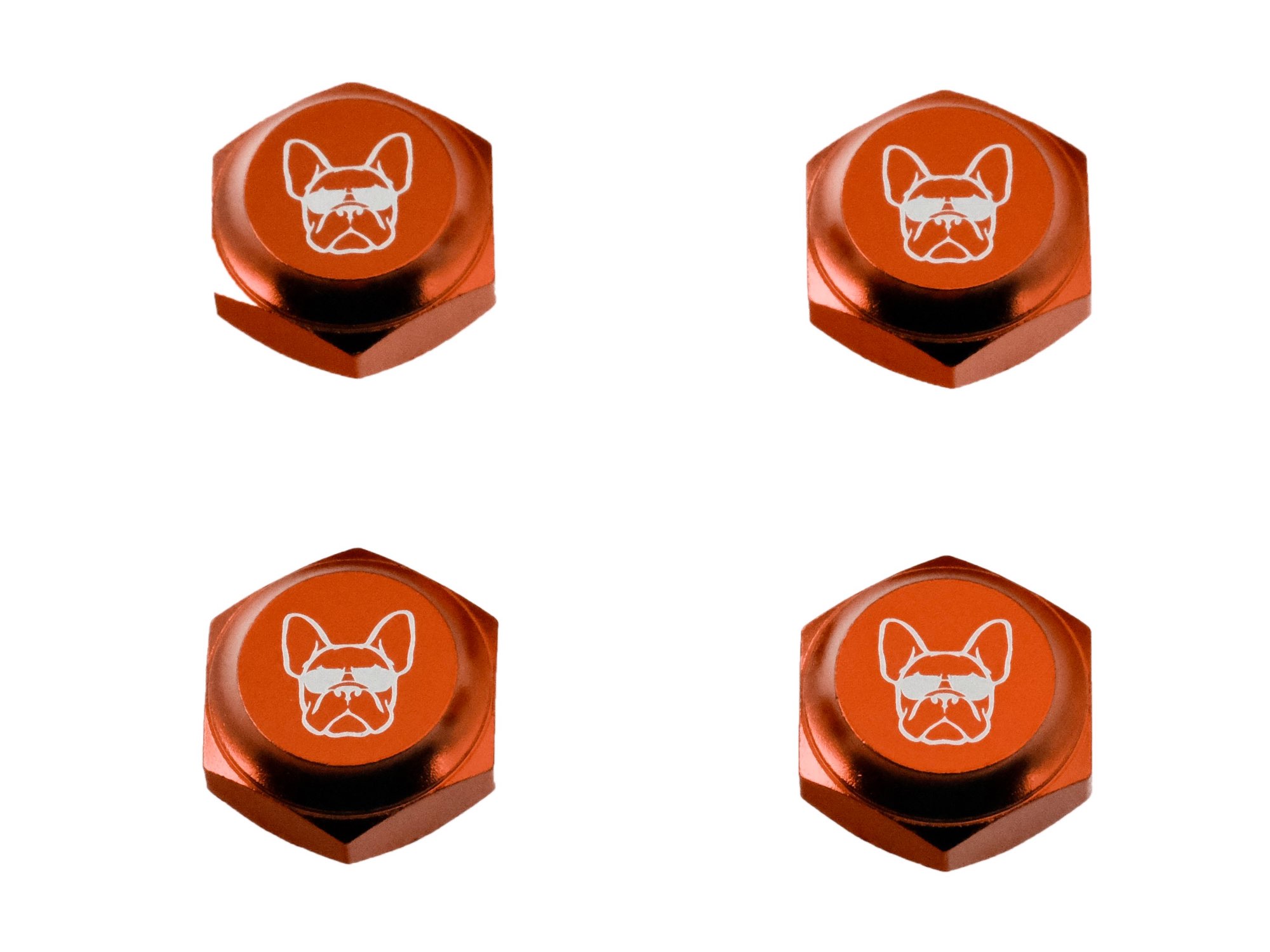 EBRC Self-Locking Wheel Nut with Cover for 1/8 RED (4pcs)