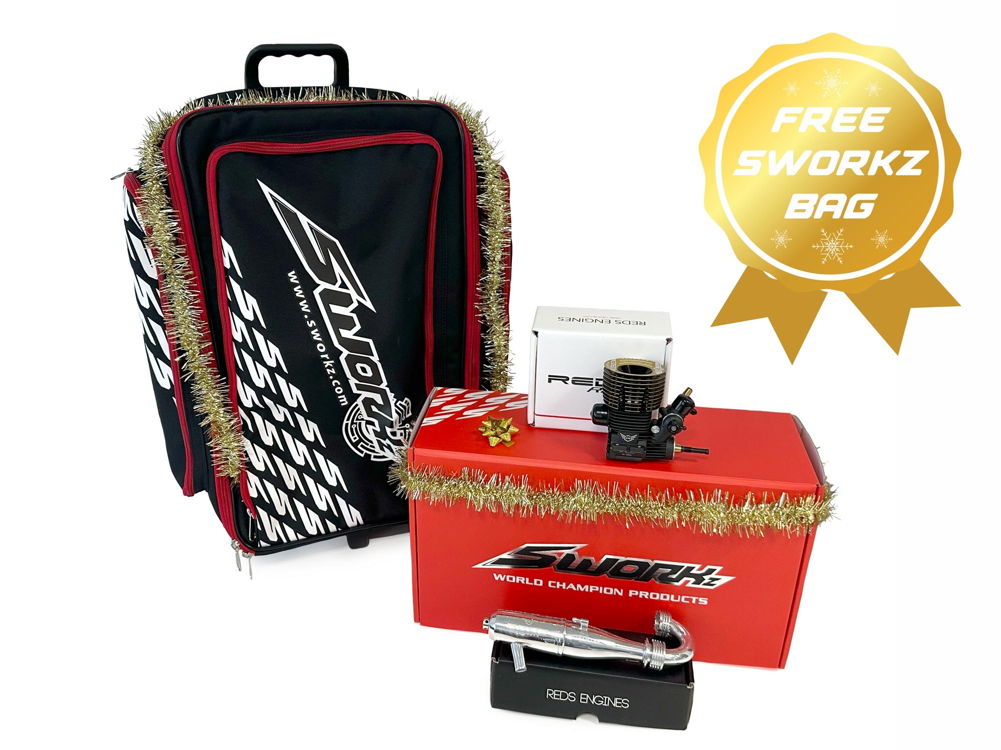 SWORKz S35-4 EVO with REDS Combo - Christmas Package