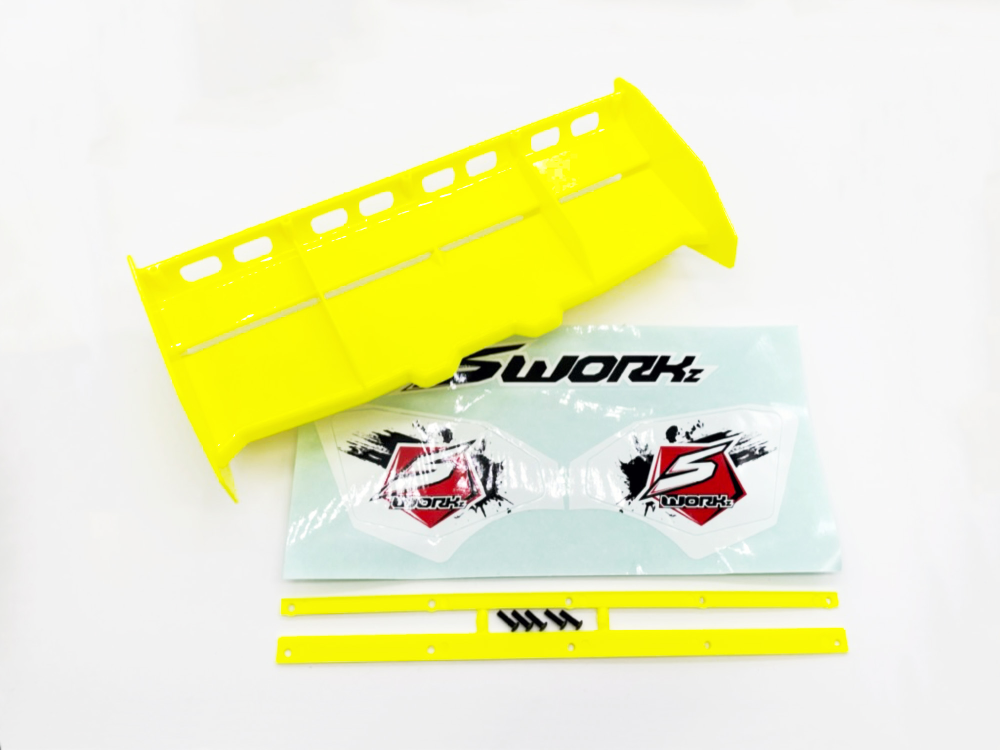 SWORKz 1/8 Off Road Pro-Speed 2.0 Race Wing (YELLOW)(Pre-Holes)