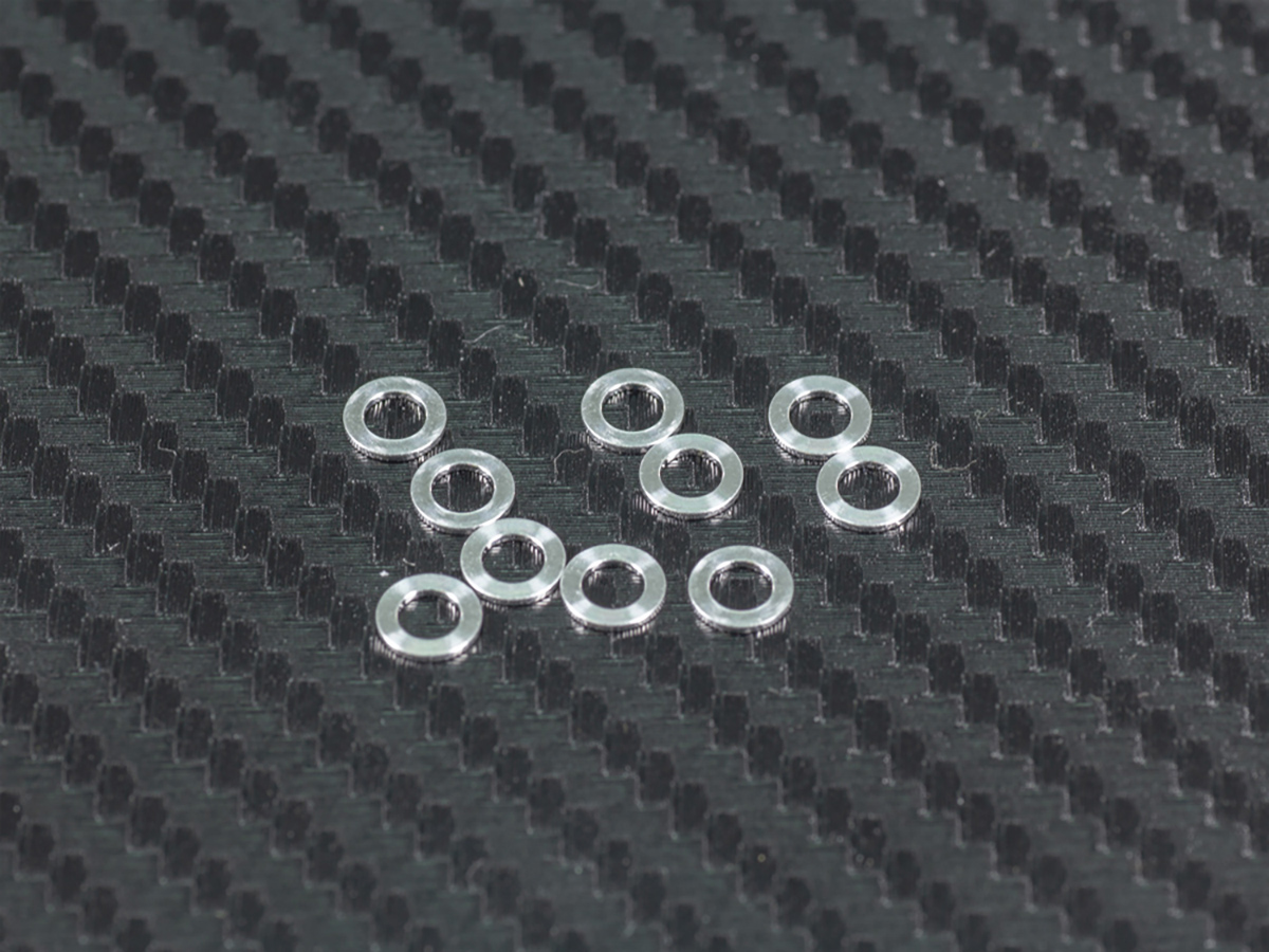 INFINITY ALUMINUM WASHER 3x5x0.5mm (Silver/10pcs)