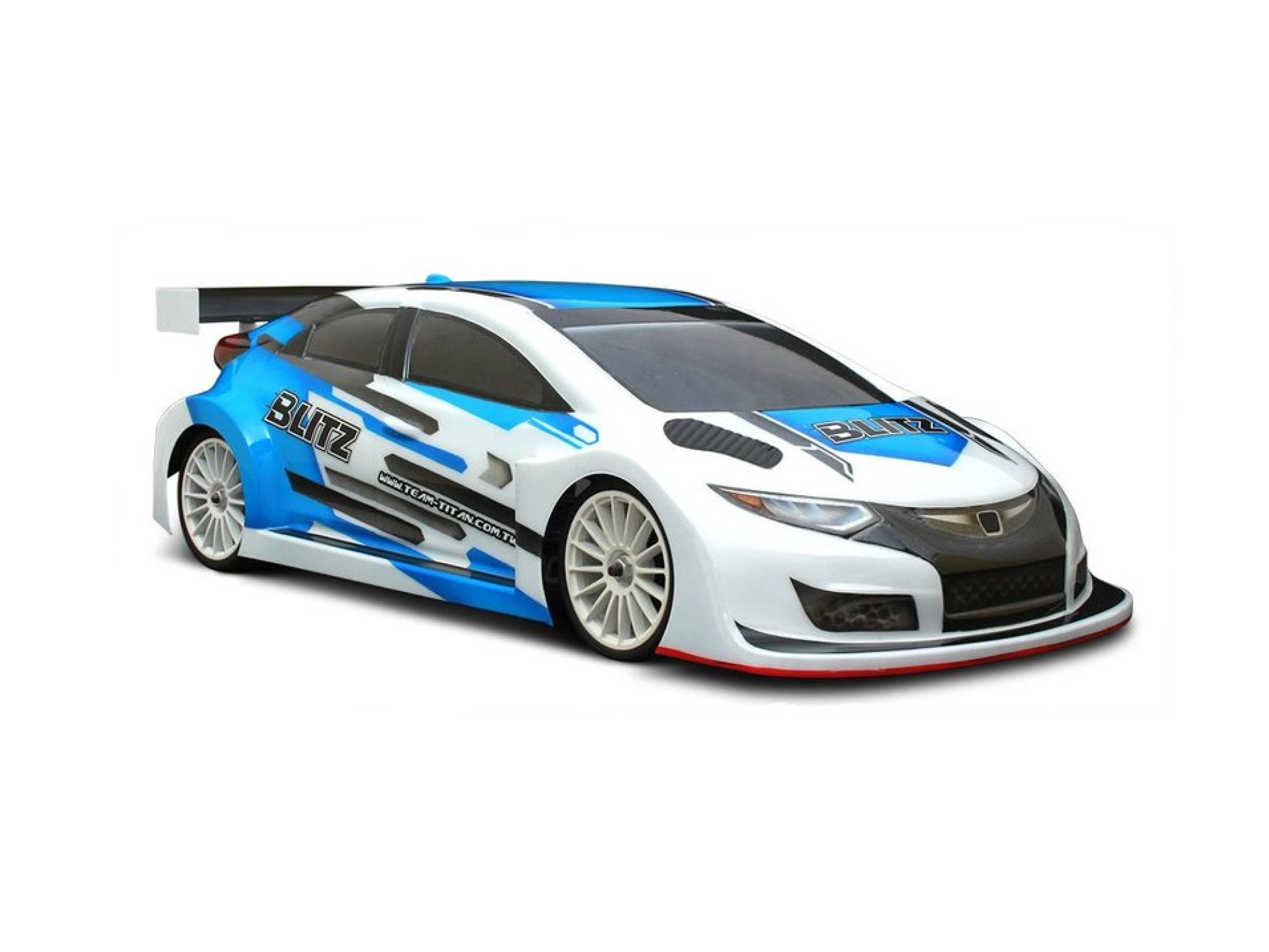 BLITZ MK9 1/10 190mm Fronti Touring Car Bodyshell 0,7mm incl. Wing