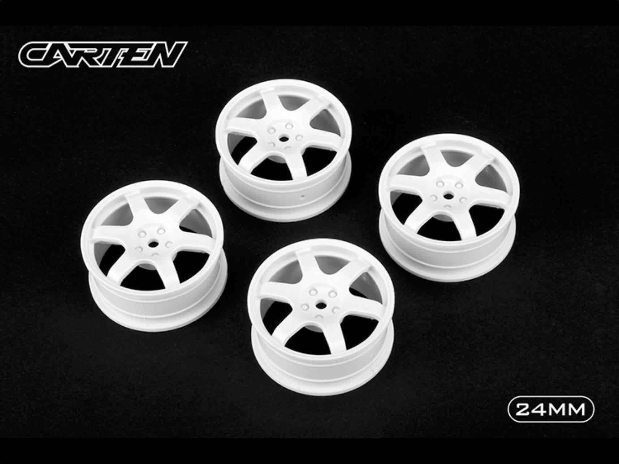 CARTEN 6 Spoke Wheel White 24mm (4)