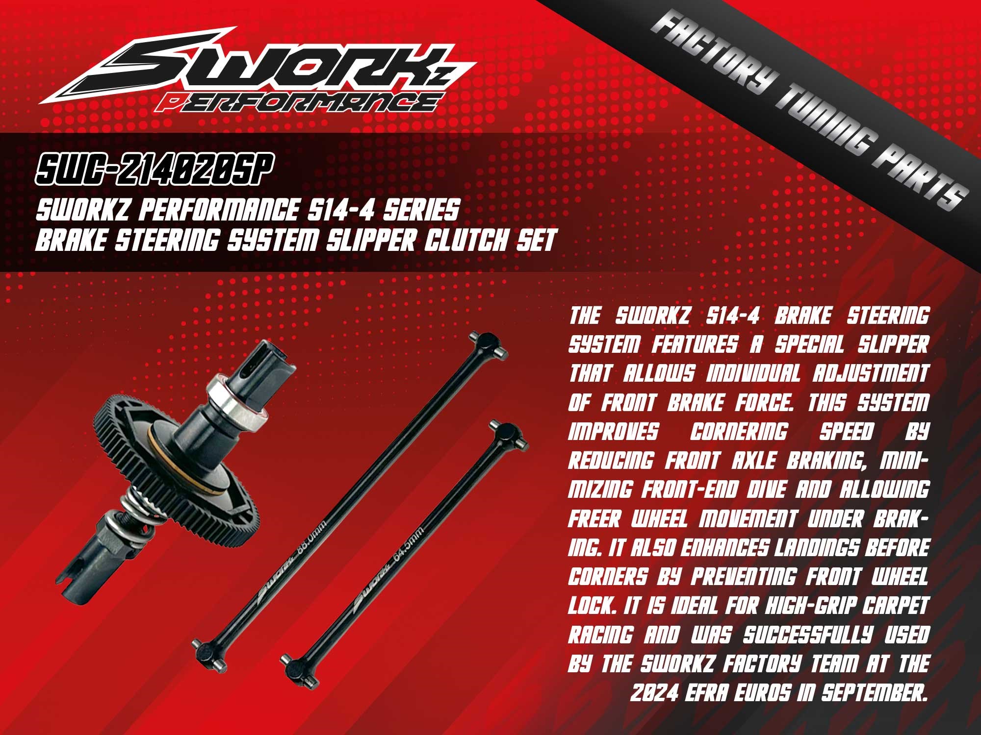 SWORKz PERFORMANCE S14-4 Brake Steering System Slipper