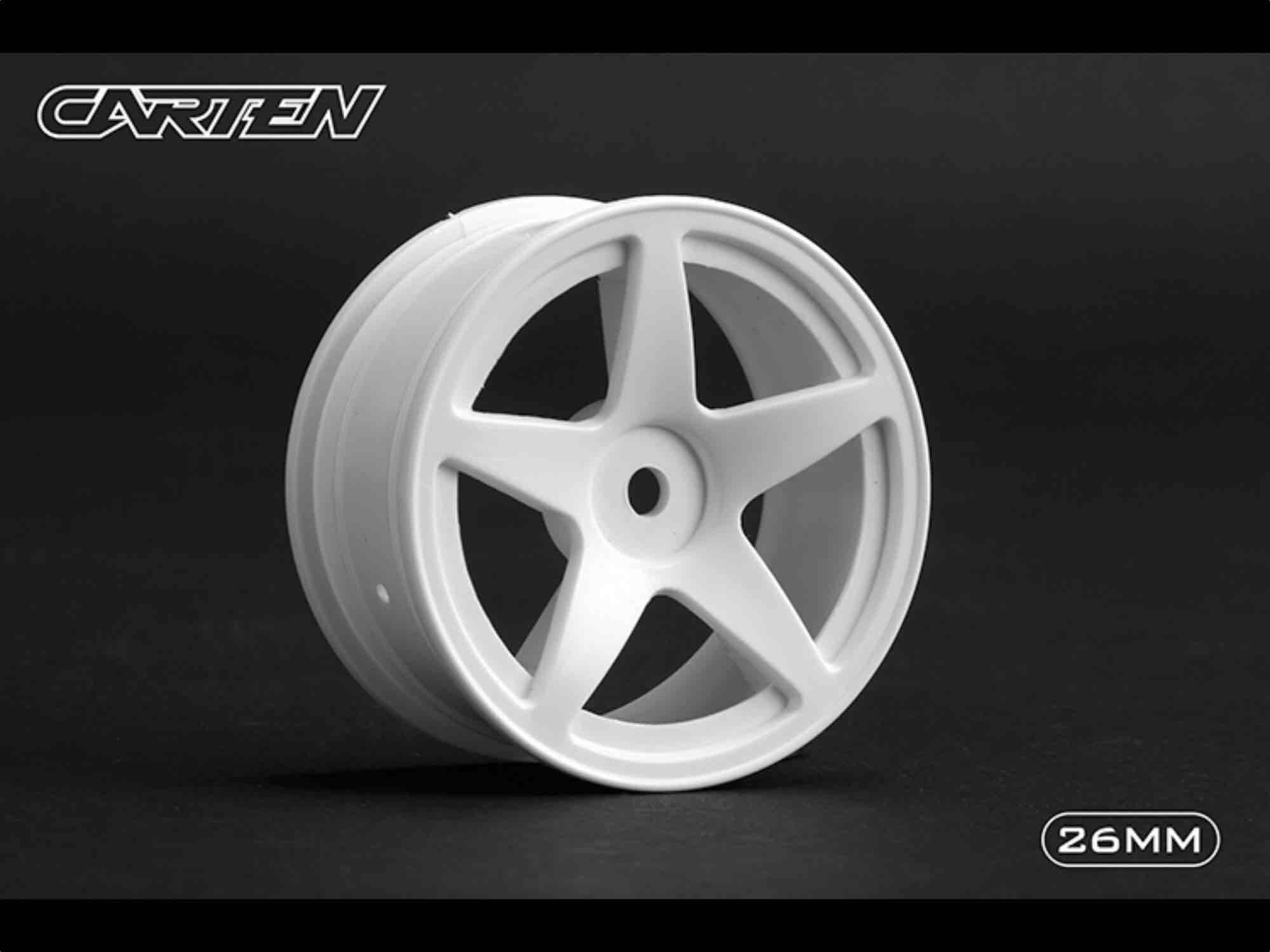 CARTEN 5 Spoke Wheel White 26mm (4)