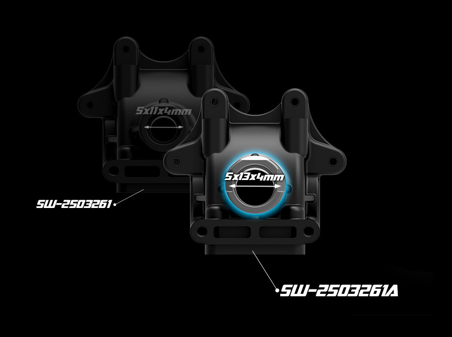 SWORKz Gear Box for 5x13x4mm bearings