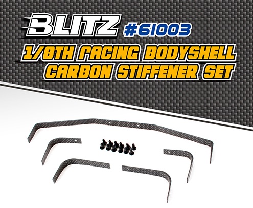 BLITZ 1/8 Racing Body Shell Carbon Stiffener Set