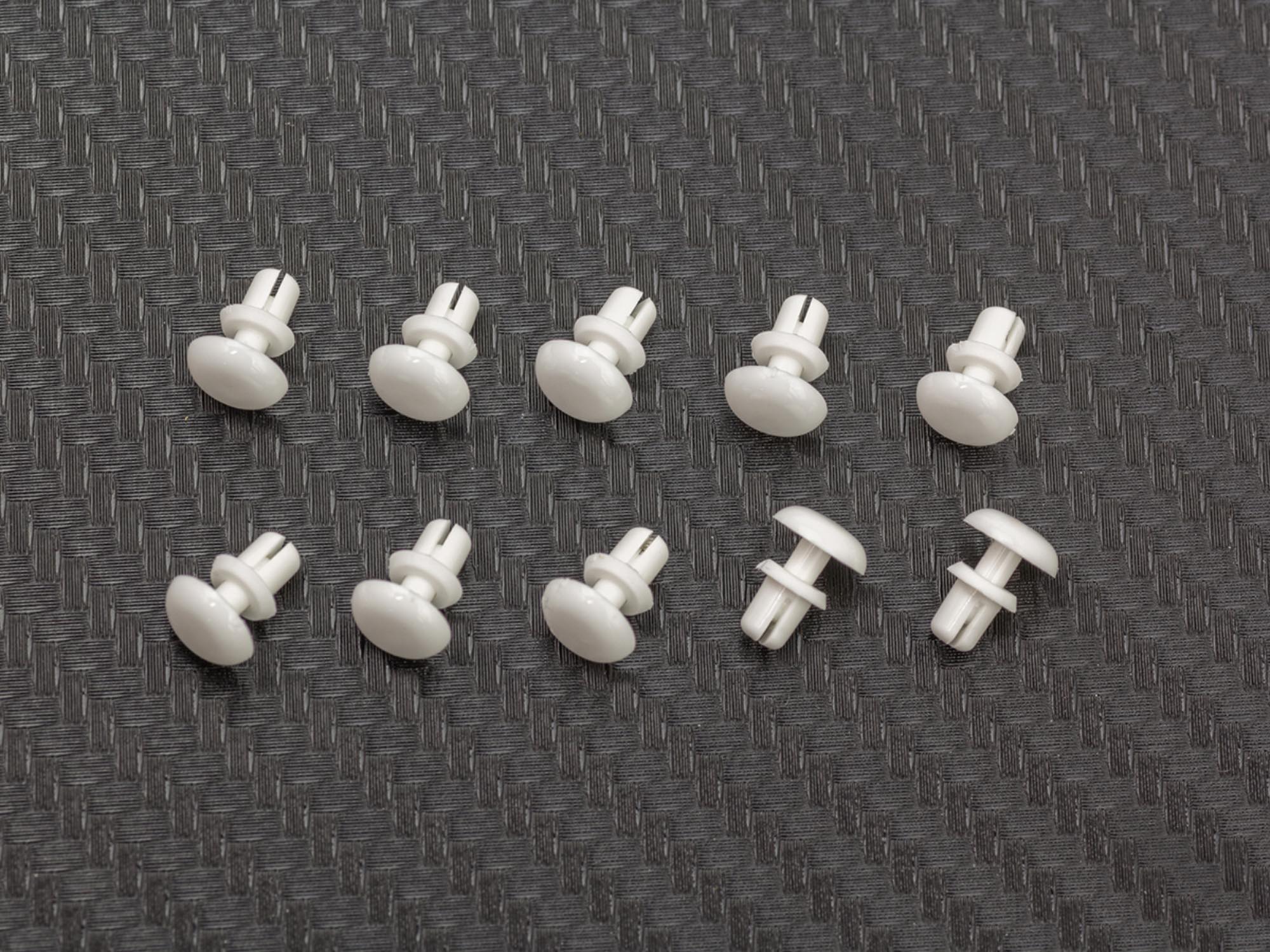 SMJ PUSH RIVET (3mm/10pcs/White)