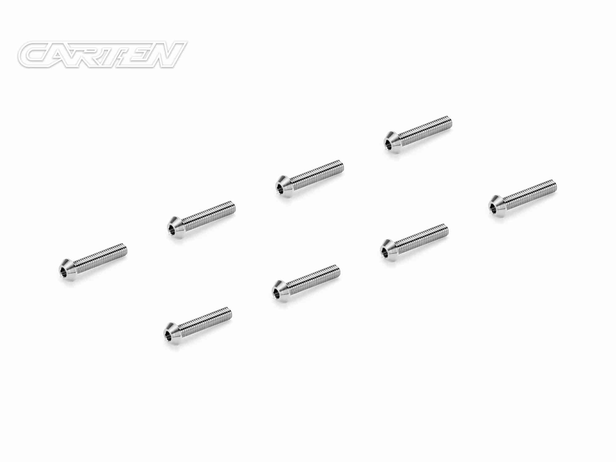 CARTEN Titanium Screw Set Ti6-4 CNC CO M3x15 (8)